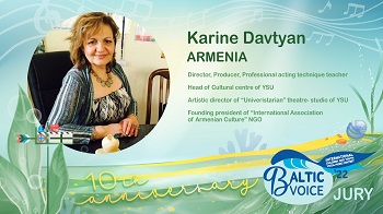 Karine Davtyan, a member of the international jury of the 